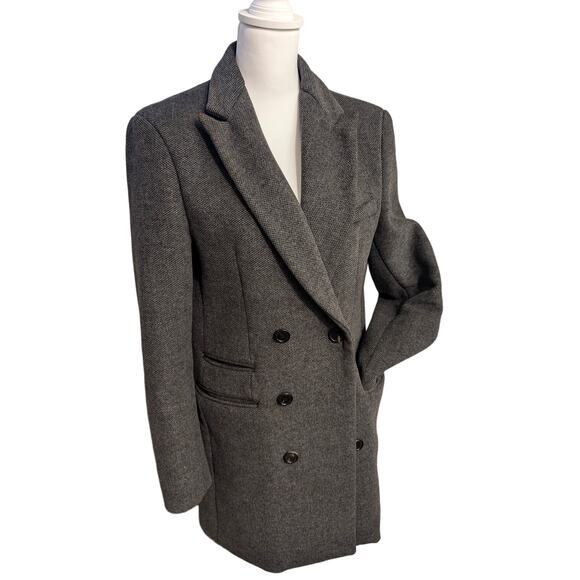 Vagabond Men's Wool Overcoat Grey Size 52‎ Winter - Picture 1 of 6